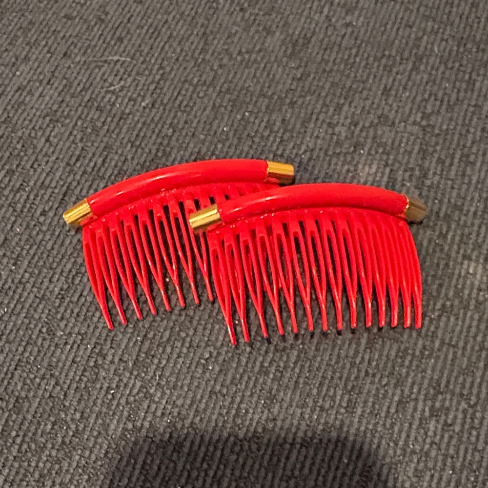 Vintage Elegant Red Hair Combs